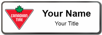 Custom name badges for Canadian Tire
