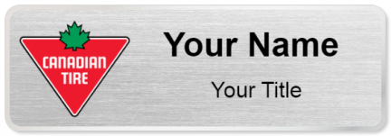 Custom name badges for Canadian Tire