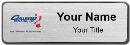 Custom name badges for Challenger Drilling