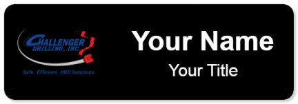 Custom name badges for Challenger Drilling