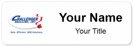 Custom name badges for Challenger Drilling