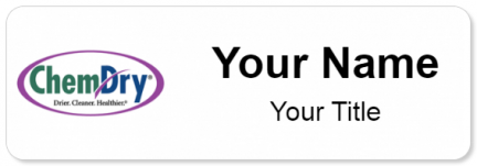 Custom name badges for ChemDry