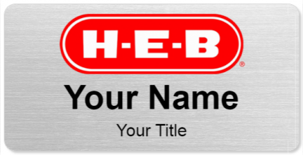 Custom name badges for HEB
