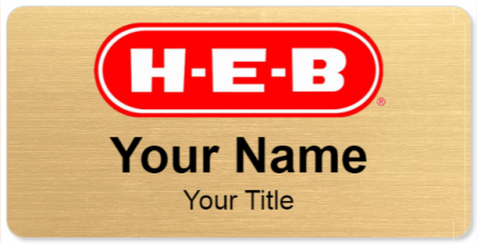 Custom name badges for HEB