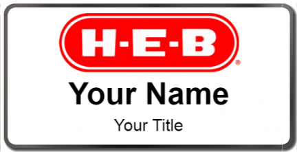 Custom name badges for HEB