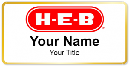 Custom name badges for HEB