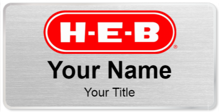 Custom name badges for HEB