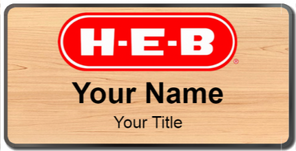 Custom name badges for HEB
