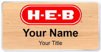 Custom name badges for HEB