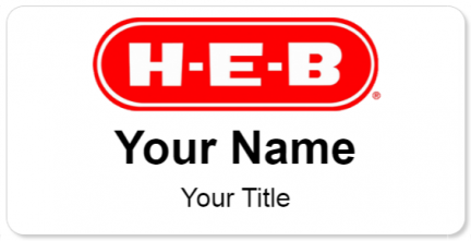Custom name badges for HEB