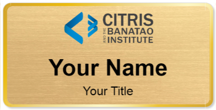 Custom name badges for Citris