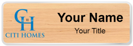 Custom name badges for Citi Homes