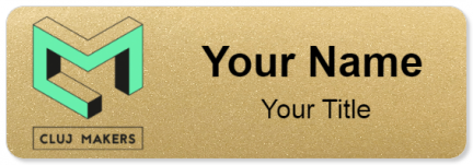 Custom name badges for Cluj Makers
