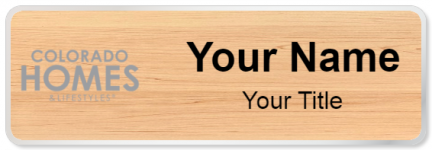Custom name badges for Colorado Homes