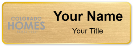 Custom name badges for Colorado Homes