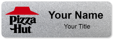 Custom name badges for Pizza Hut