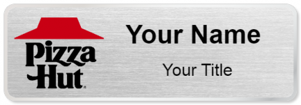 Custom name badges for Pizza Hut