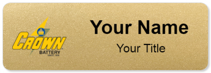 Custom name badges for Crown Battery