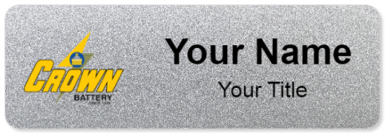 Custom name badges for Crown Battery