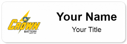 Custom name badges for Crown Battery