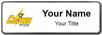 Custom name badges for Crown Battery