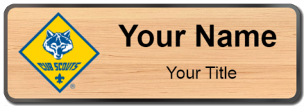Custom name badges for Cub Scouts