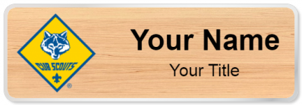 Custom name badges for Cub Scouts