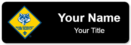 Custom name badges for Cub Scouts