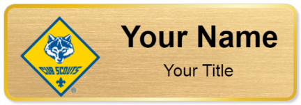 Custom name badges for Cub Scouts