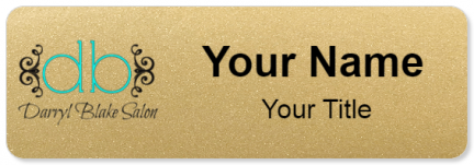 Custom name badges for Darryl Blake Salon
