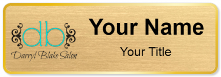 Custom name badges for Darryl Blake Salon