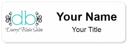 Custom name badges for Darryl Blake Salon