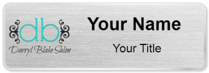 Custom name badges for Darryl Blake Salon