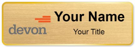 Custom name badges for Devon