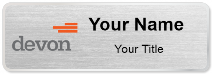 Custom name badges for Devon