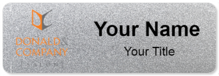 Custom name badges for Donald and Company