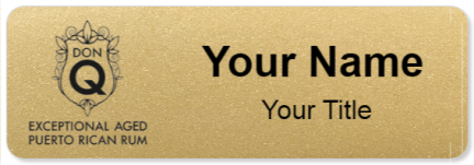 Custom name badges for Exceptional Aged Puerto Rican Rum