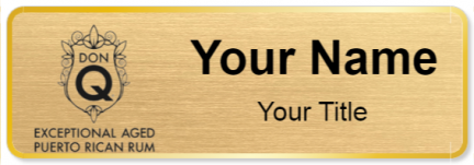 Custom name badges for Exceptional Aged Puerto Rican Rum