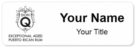 Custom name badges for Exceptional Aged Puerto Rican Rum