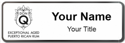 Custom name badges for Exceptional Aged Puerto Rican Rum