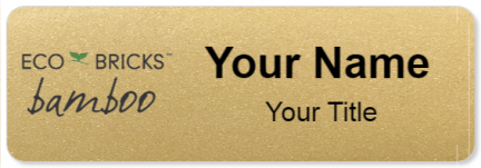 Custom name badges for Eco Bricks