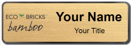Custom name badges for Eco Bricks