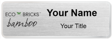 Custom name badges for Eco Bricks