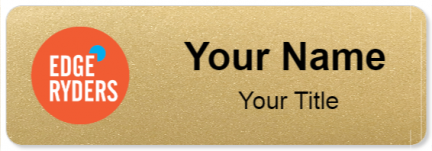 Custom name badges for Edge Ryders
