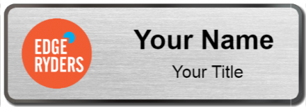 Custom name badges for Edge Ryders