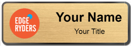 Custom name badges for Edge Ryders