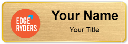 Custom name badges for Edge Ryders