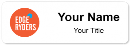 Custom name badges for Edge Ryders