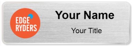 Custom name badges for Edge Ryders