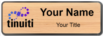 Custom name badges for Tinuiti